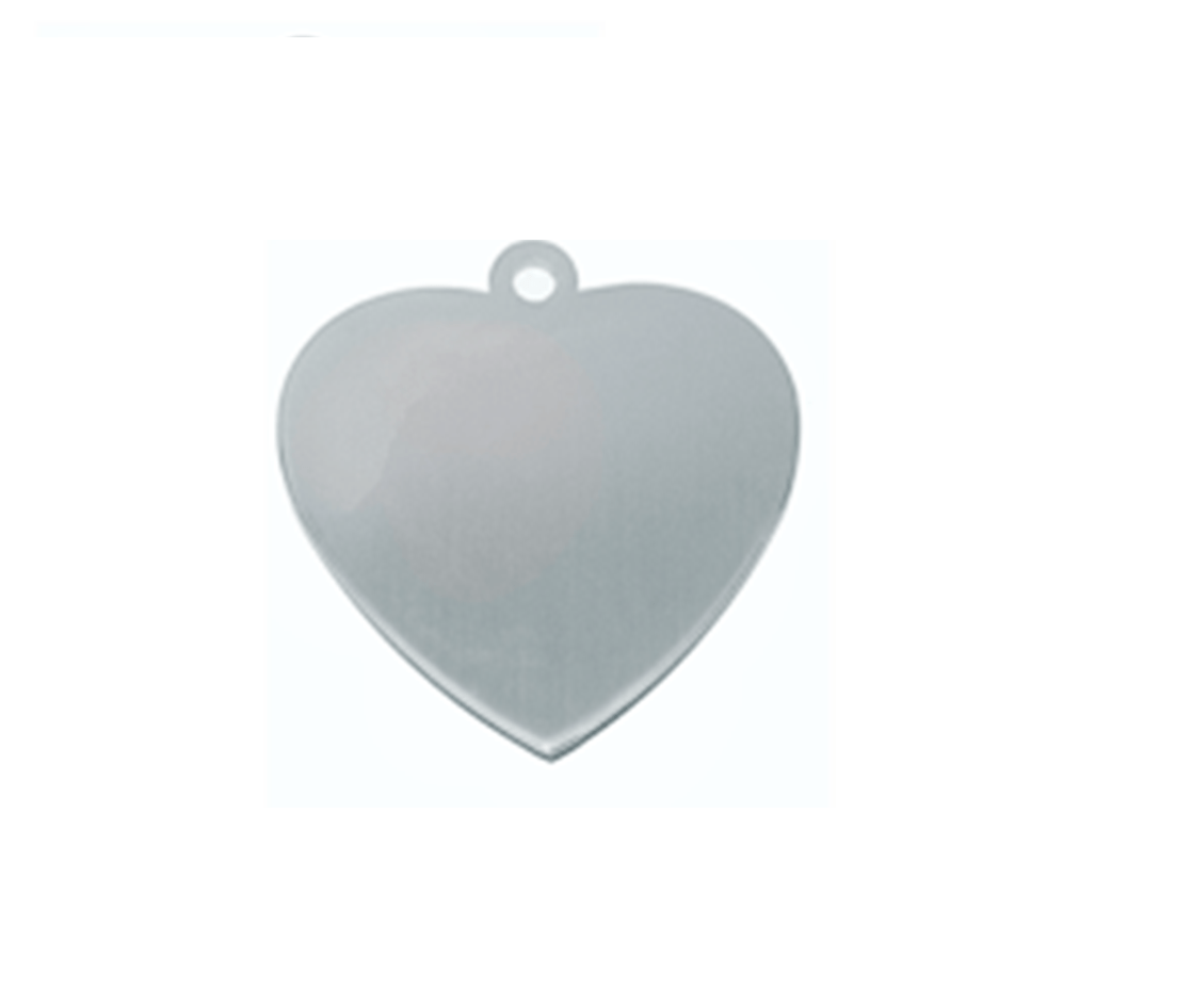 Id Heart Stainless Steel 316 Silver And Other Colors 18.5 * 20mm
